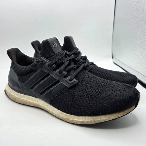 Adidas UltraBoost 1.0 Mens Size 12 Core Black White Running Shoes Athletic Walk - Picture 1 of 13